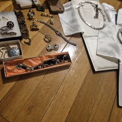 Costume 14k Gold Filled Pin 10kt Gold Filled Earrings