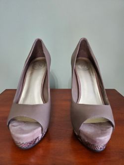 Jessica Simpson Edith Umber/Beige/Taupe/Snake 8.5