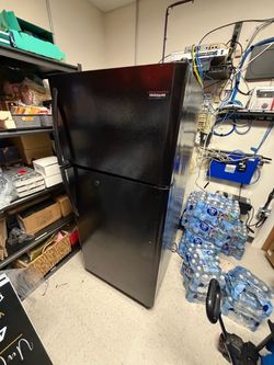 Frigidaire black fridge 30in x 66in $250 OBO