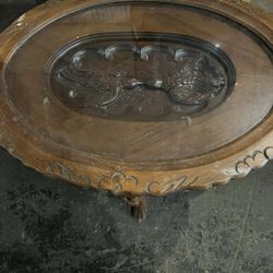 Dove Carved Antique Table 