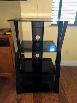 Modern Glass and Metal Media Tower