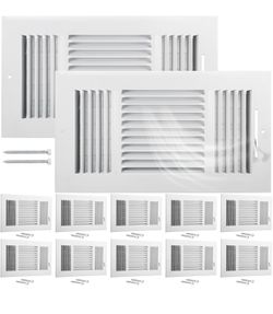 Wesiti 12 Pcs 10 x 4 Inch Ceiling Vent Cover