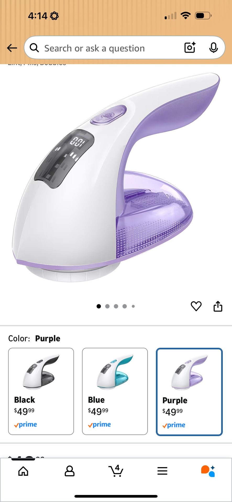 Rechargeable Fabric Shaver and Lint Remover