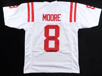 Moore #8 Signed Football Jersey