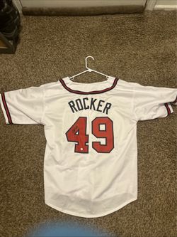 John Rocker #49 Atlanta Braves Signed Baseball Jersey