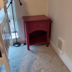 Red Side Table
