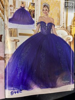 Royal Blue Quinceañera Ball Gown Style 5155