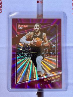 Ricky Rubio 2021-22 Donruss Pink Laser Parallel 08/99