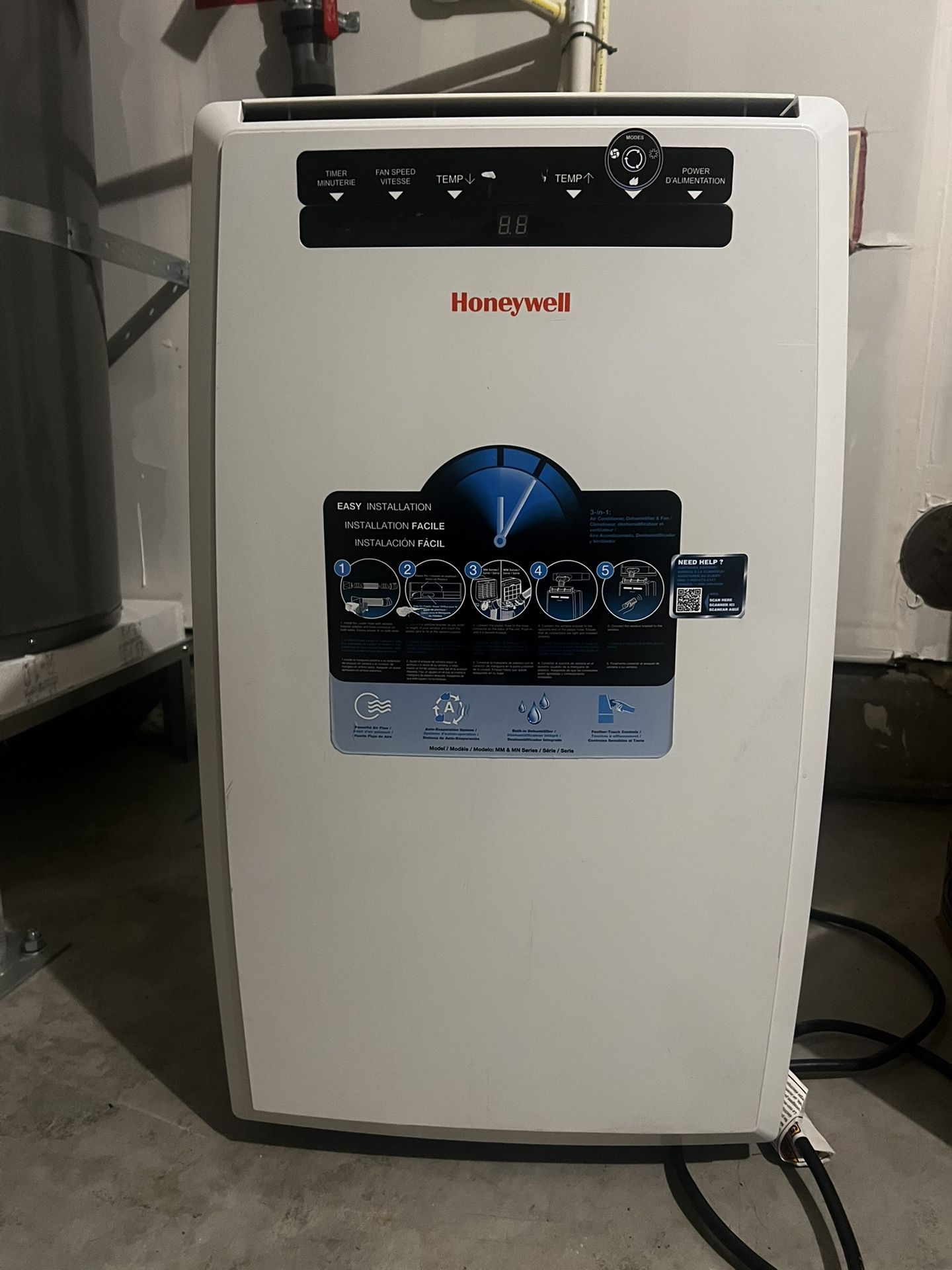 Honeywell 3-in-1 AC, Dehumidifier And Fan