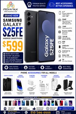 Samsung Galaxy S25 FE Factory Unlocked Brand New