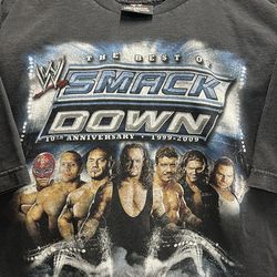 2009 WWE smackdown anniversary tee