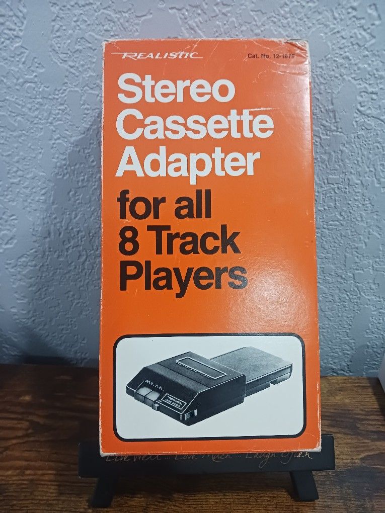 Vintage Realistic Stereo Cassette Adapter for 8 track 12-1875A Japan ■Tested