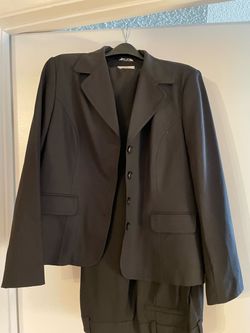 Talbot’s Women’s black pant suit, petite size 14
