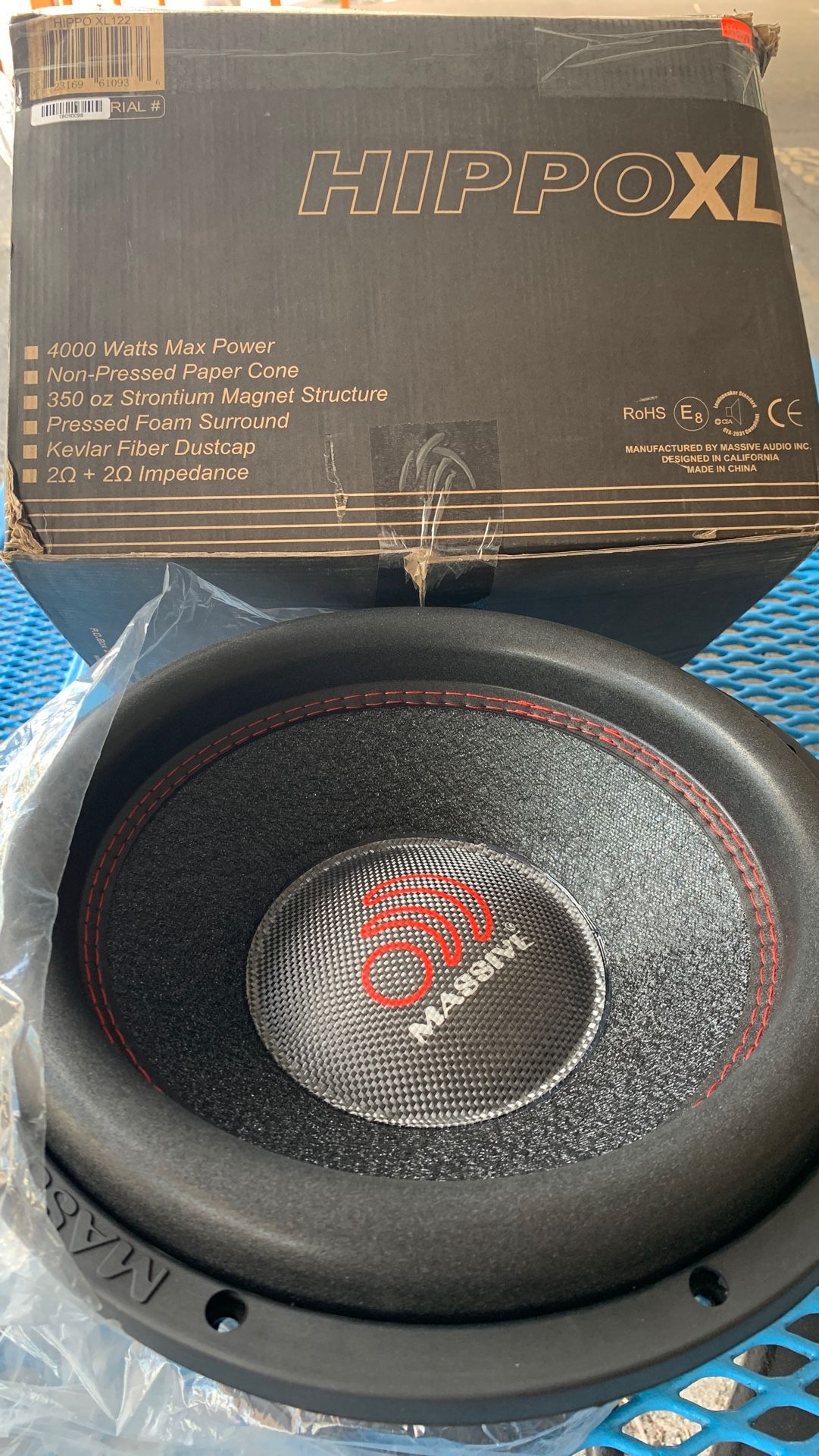 MASSIVE AUDIO HIPPO 12”