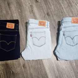 3 Pairs Of Levi's Jeans