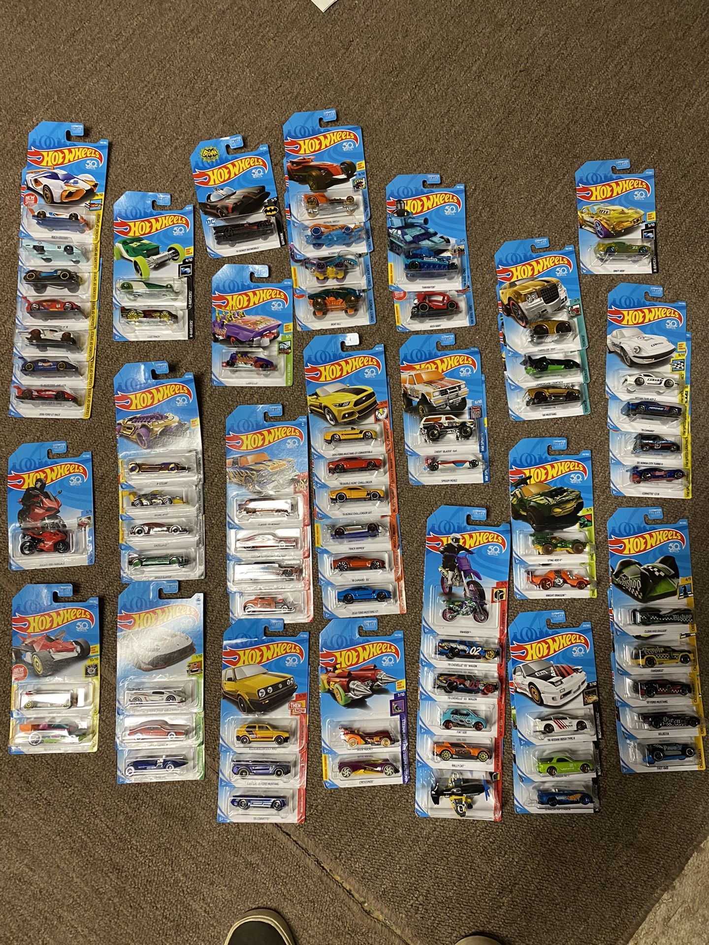 Huge Collection Of 2018 50th Anniversary Hot wheels
