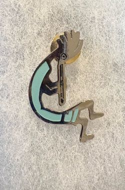 Vintage Southwestern Kokopelli Lapel Pin / Brooch
