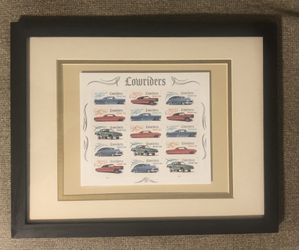 Custom Framed 2026 USPS Lowrider Stamps Sheet Of 15