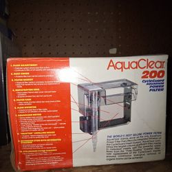 New Old Stock AquaClear 200 Hang On The Back Filter Appears Top Is Missing $20