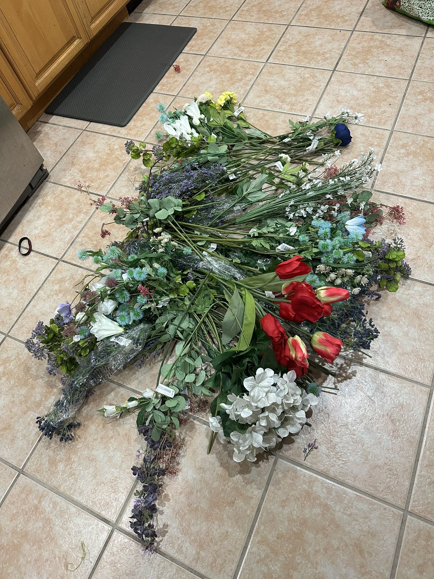BULK FAUX FLOWERS- very realistic looking