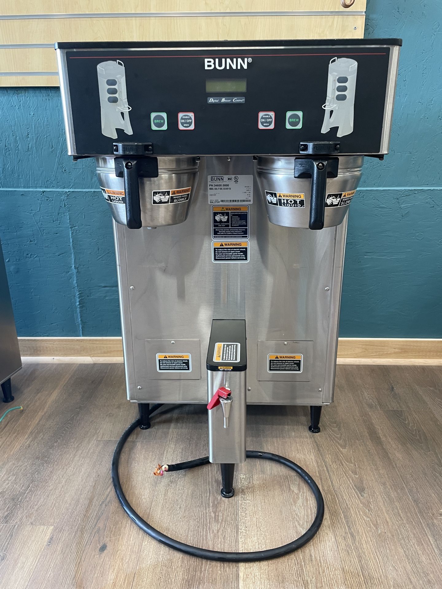 Bunn Commercial Brewer, Dual TF DBC