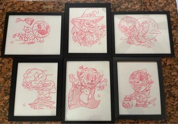 Original Halloween Character Sketches