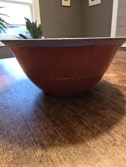 Cool Red Wooden Bowl
