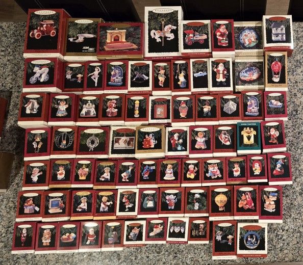 (74) 1993 Hallmark Ornaments - NEW IN BOX $215 Lot (or $4/each)