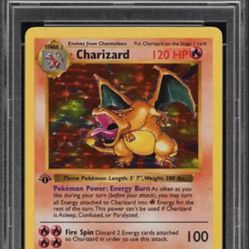 1st edition 1999 Graded PSA 9 Charizad Pokémon 