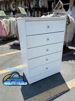 Five drawer white compressed cajonera Comoda chest Nuevo mueble