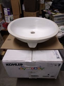 KOHLER 2209-0 Caxton Oval Undermount Bathroom Sink NEW