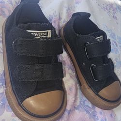 5C Black And Brown Converse All Star Sneakers