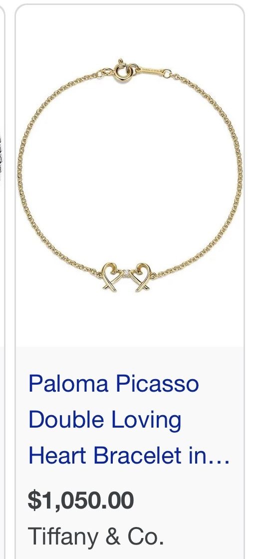 Paloma Picasso Double Heart Loving Heart Bracelet