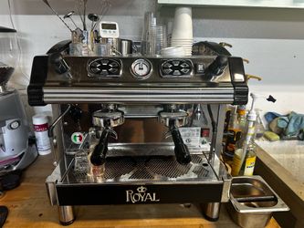 BFC Royal 2 Group Commercial Espresso Machine – EUC – Complete Setup