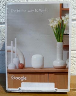 Nest Wifi Pro (Wi-Fi 6E) - Snow  New sealed    retail price $199 our  price $100  Google  Model # GA03030-US
