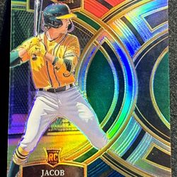2024 Panini Select Jacob Wilson Premiere Tri-Color Prizm RC #86