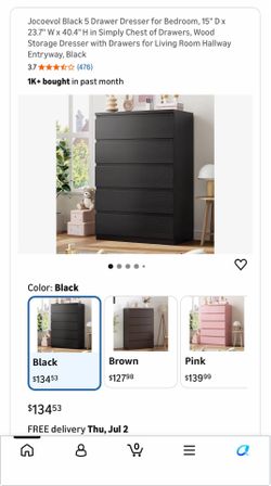 5 Drawer Dresser brand new