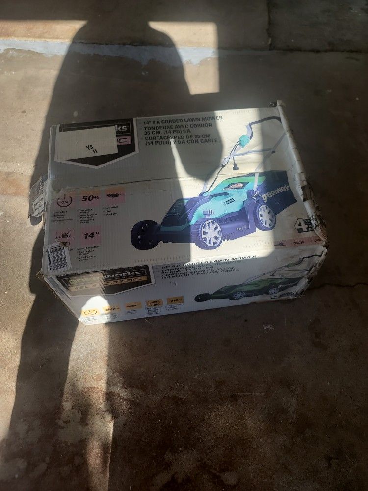 New Greenworks Electric Lawn Mower