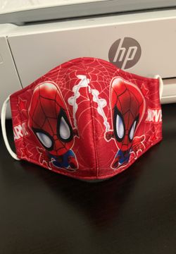 Face mask marvel red for kids $7