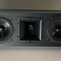 KLIPSCH SC1-0234 BLACK 100 WATT CENTER SPEAKER WORKS AND SOUNDS GREAT