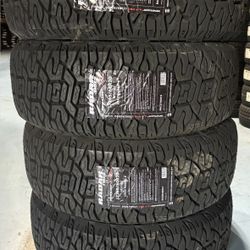 (4) - LT265/60/20 Radar Renegade A/T Pro Tires