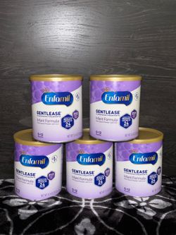 Enfamil gentlease infant formula- 7 cans