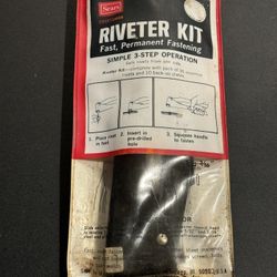 Vintage Sears Craftsman Riveter Kit Pop Rivet Tool  97476