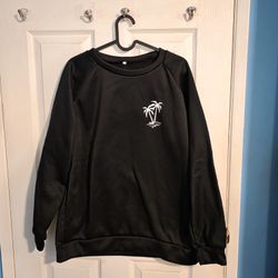 Black Island Graphic Sweater (Size: L)