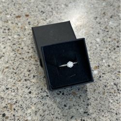 Moissanite engagement ring