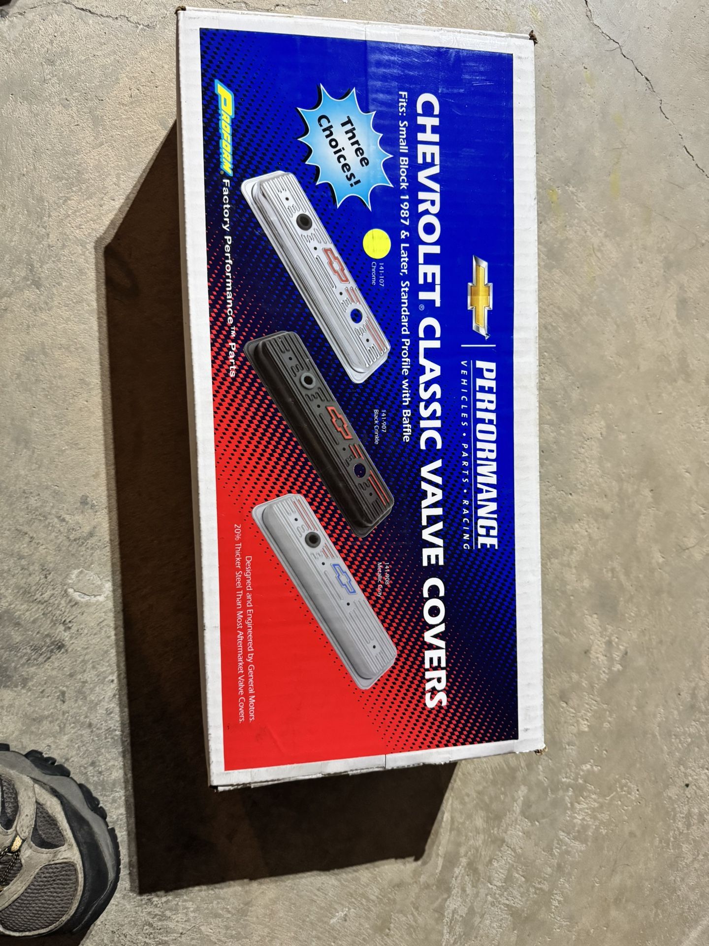 Chrome Chevy Small Block Valve Covers β New in Box!
