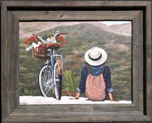 Daydreaming Break by Cindy Porcell canvas print oil painting