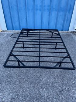 Full Size Metal Platform Bed Frame -( comes with electric power and USB )- Used good condition