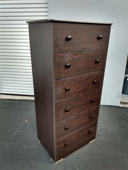 Single Brown Mocha Tall Bedroom Dresser!