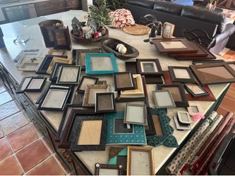 Over 75 picture frames.